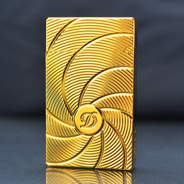 Bật Lửa ST Dupont Hồng Kông Vân Ngang Kẻ Đường Xoắn Ốc D127