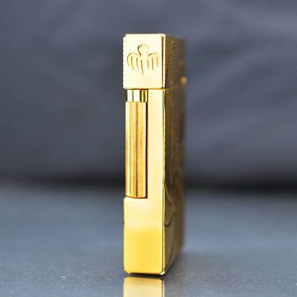 Bật Lửa ST Dupont Hồng Kông Vân Ngang Kẻ Đường Xoắn Ốc D127