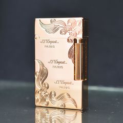 Bật lửa Dupont Paris hoa văn vàng D22V