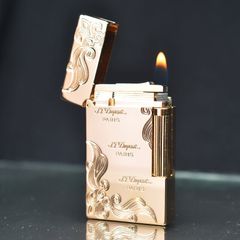 Bật lửa Dupont Paris hoa văn vàng D22V