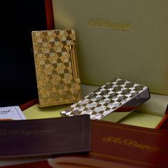 Bật lửa ST Dupont Hong Kong ô vuông đẹp D98