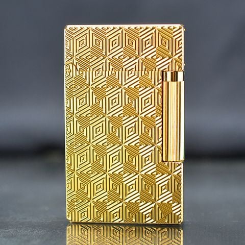 Bật lửa ST Dupont Hong Kong ô vuông đẹp D98