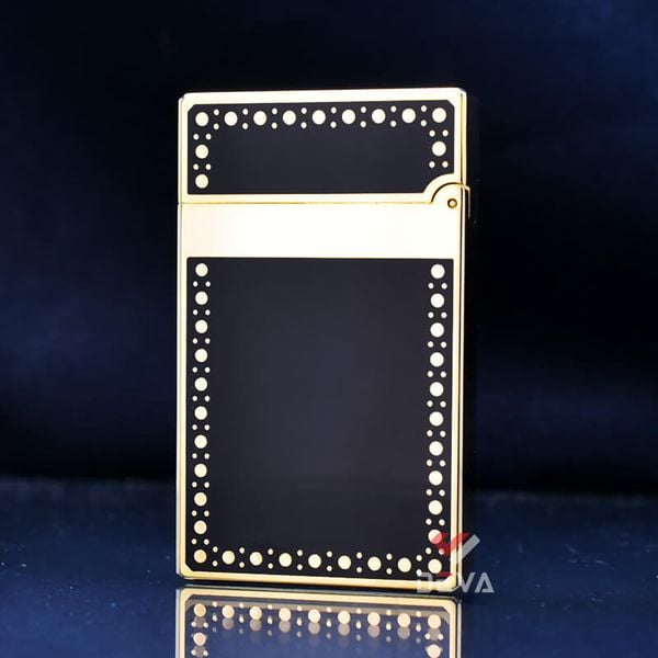 Dupont Hồng Kông Sơn Mài Viền Hoa Văn Chấm Tròn D156