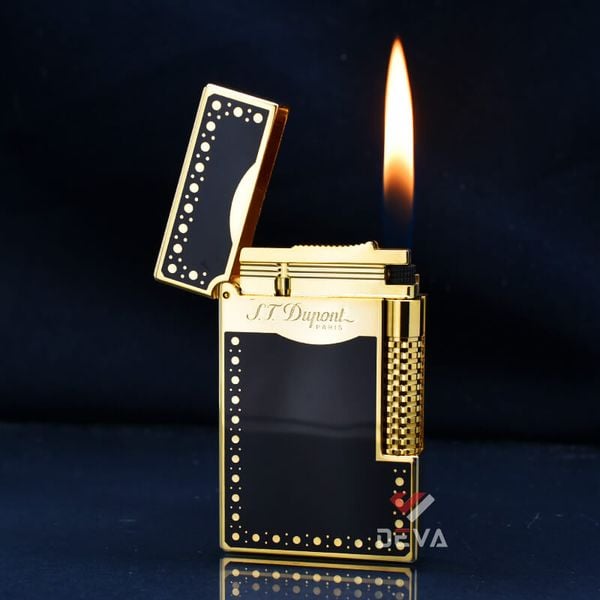 Dupont Hồng Kông Sơn Mài Viền Hoa Văn Chấm Tròn D156