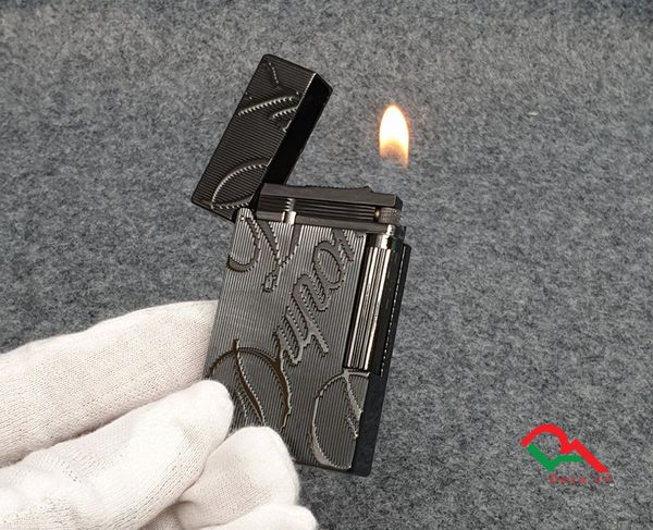 Bật lửa ST Dupont Hong Kong chữ nổi màu vàng D92