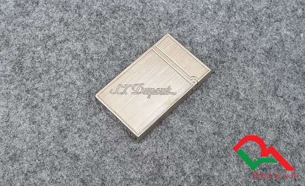 Bật lửa Dupont kẻ vàng vuông D34