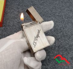 Bật lửa Dupont kẻ vàng vuông D34