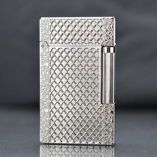 Bật lửa ST Dupont hoa văn kẻ lưới D128