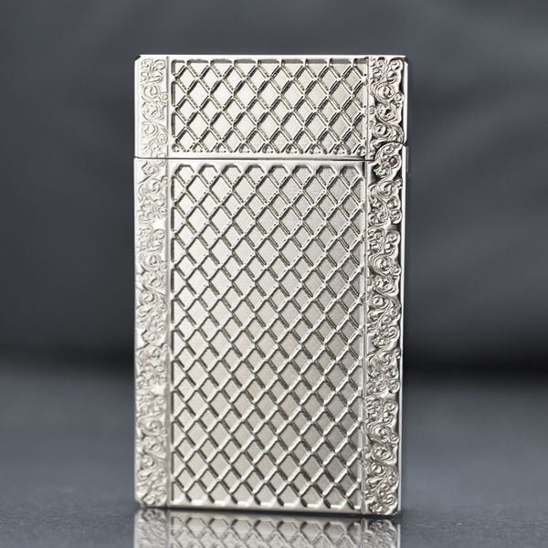 Bật lửa ST Dupont hoa văn kẻ lưới D128