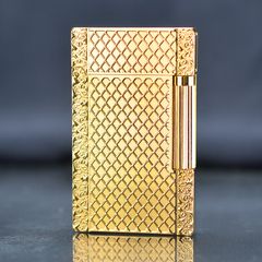 Bật lửa ST Dupont hoa văn kẻ lưới D128