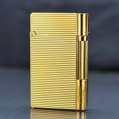 Bật lửa Dupont kẻ ngang viền dọc vàng hồng D212