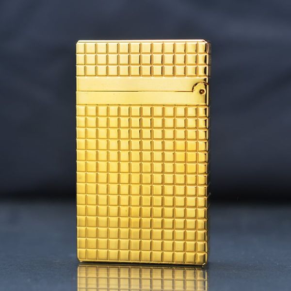 Bật lửa Dupont trắng kẻ vuông trắng D138