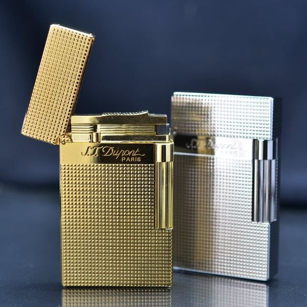 Bật lửa ST Dupont kẻ ô vuông mini nổi D229