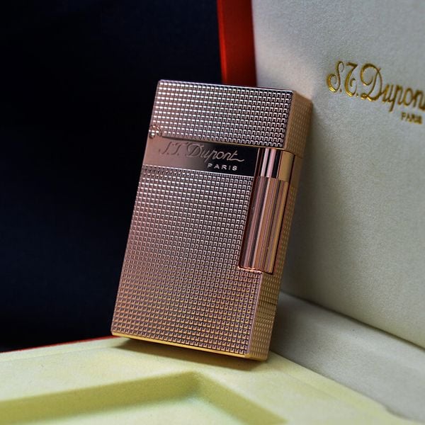 Bật lửa ST Dupont kẻ ô vuông mini nổi D229