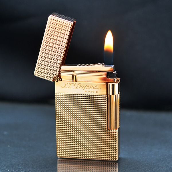 Bật lửa ST Dupont kẻ ô vuông mini nổi D229