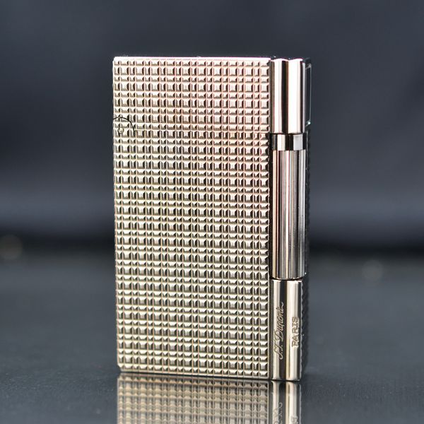 Bật lửa ST Dupont vàng ô vuông D109