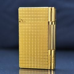 Bật lửa ST Dupont vàng ô vuông D109