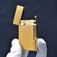 Bật lửa ST Dupont vàng ô vuông D109