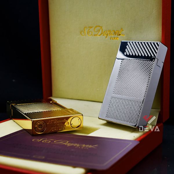 Bật lửa ST Dupont kẻ chìm vân chéo D93