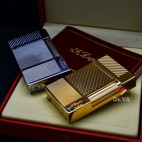 Bật lửa ST Dupont kẻ chìm vân chéo D93