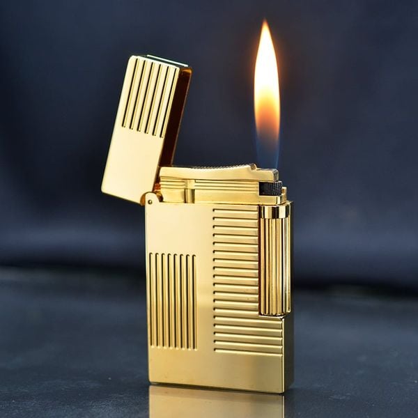 Bật lửa ST Dupont khắc chìm vạch ngang dọc D218