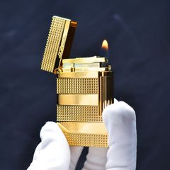 Bật lửa Dupont kẻ ô vuông ngang D72