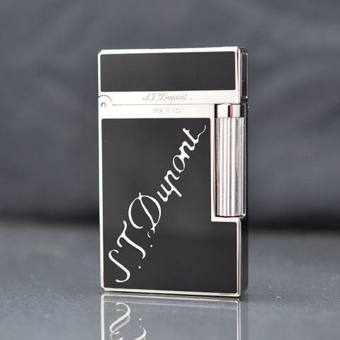 Bật lửa Dupont sơn đen chữ chéo D66