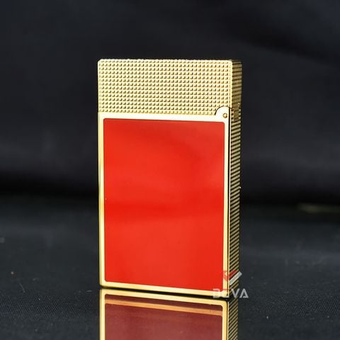 Dupont Hồng Kông Sơn Mài Đỏ In Hình Rồng Vàng Năm 2024 D97