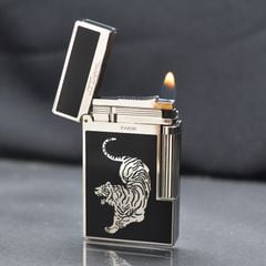 Bật lửa Dupont sơn mài hình hổ D11