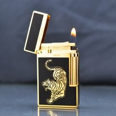 Bật lửa Dupont sơn mài hình hổ D11