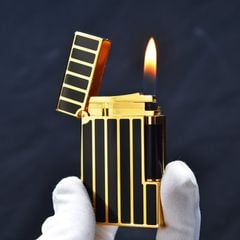 Bật lửa Dupont kẻ dọc sơn mài D84