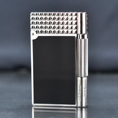 Bật lửa ST Dupont Hong Kong sơn mài nắp kẻ ô vuông D168