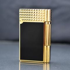 Bật lửa ST Dupont Hong Kong sơn mài nắp kẻ ô vuông D168