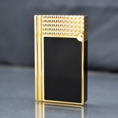 Bật lửa ST Dupont Hong Kong sơn mài nắp kẻ ô vuông D168