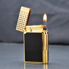 Bật lửa ST Dupont Hong Kong sơn mài nắp kẻ ô vuông D168