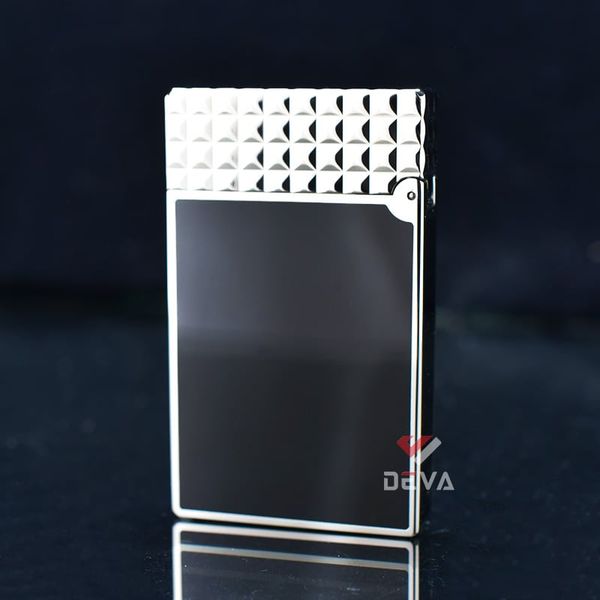 Bật lửa ST Dupont sơn mài nắp vân vuông  D179