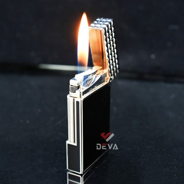 Bật lửa ST Dupont sơn mài nắp vân vuông  D179