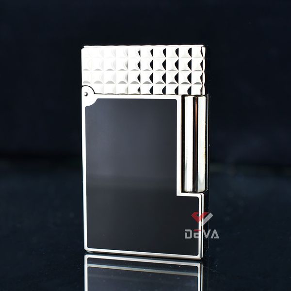 Bật lửa ST Dupont sơn mài nắp vân vuông  D179