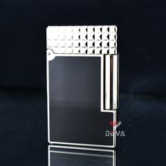 Bật lửa ST Dupont sơn mài nắp vân vuông  D179