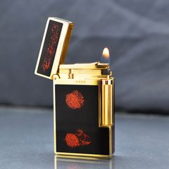 Bật lửa ST Dupont sơn đen pháo hoa D161