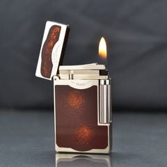 Bật lửa ST Dupont sơn mài đỏ chấm kim tuyến  D64