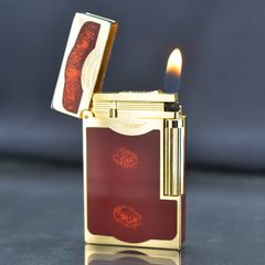 Bật lửa ST Dupont sơn mài đỏ chấm kim tuyến  D64