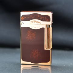 Bật lửa ST Dupont sơn mài đỏ chấm kim tuyến  D64