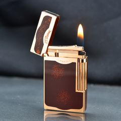 Bật lửa ST Dupont sơn mài đỏ chấm kim tuyến  D64