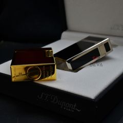 Dupont Hồng Kông Sơn Mài Ligne 1 Form Thấp Viền Vàng DT03