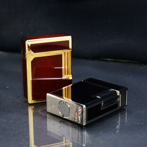 Dupont Hồng Kông Sơn Mài Ligne 1 Form Thấp Viền Vàng DT03