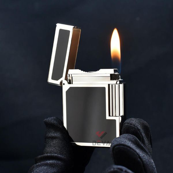 Dupont Hồng Kông Sơn Mài Ligne 1 Form Thấp Viền Vàng DT03