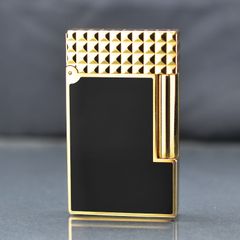 Bật lửa ST Dupont sơn mài nắp vân vuông  D179