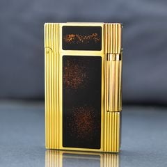Bật lửa ST Dupont kẻ dọc sơn mài đen D164