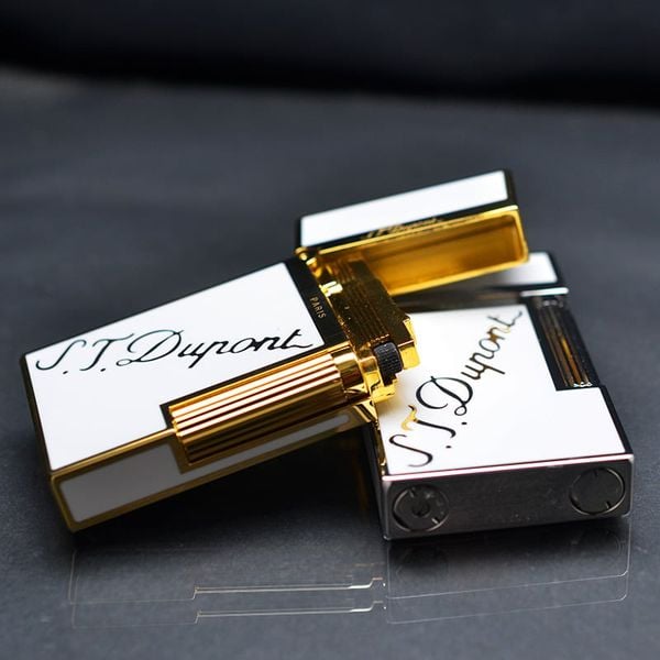 Dupont trắng chữ vàng chéo D155